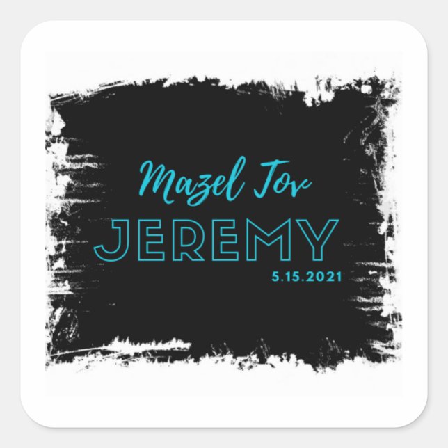 Jeremys Bar mitzvah Aufkleber (Vorderseite)