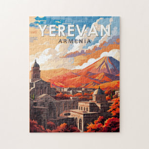 Jerewan Armenien Reise Kunst Vintage Puzzle