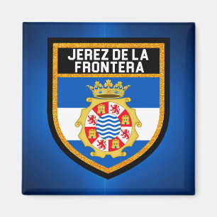 Jerez de la Frontera-Flagge Magnet