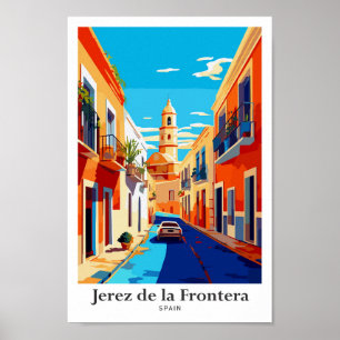 Jerez de la Frontera Spanien Reisevorführung Poster