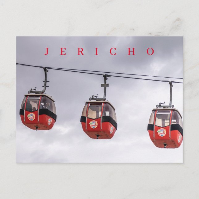 Jericho Kabelbahn-Ansicht Postkarte (Vorderseite)