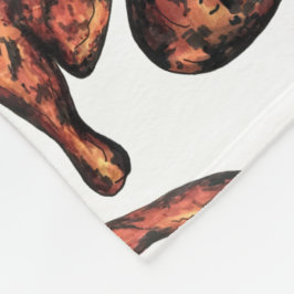 Jerk Chicken Caribbean West Indian Jamaikanisches  Fleecedecke