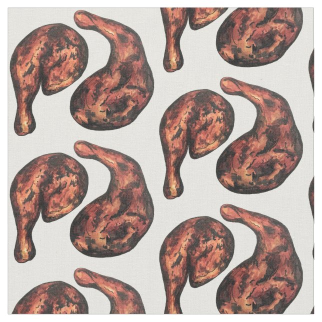 Jerk Chicken Caribbean West Indian Jamaikanisches  Stoff (Nahaufnahme)