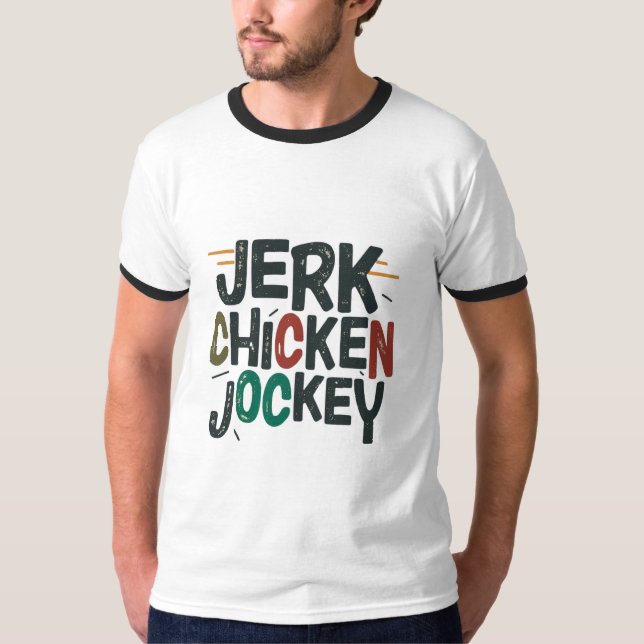 Jerk Chicken Jockey T-Shirt (Vorderseite)