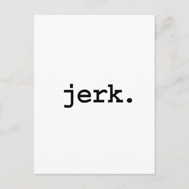 Jerk. Postkarte (Vorderseite)