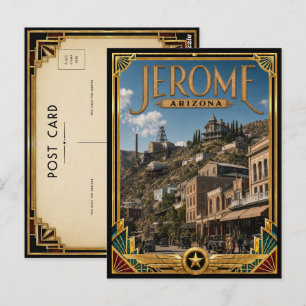Jerome Arizona Vintage Art Deco Goldenes Zeitalter Postkarte