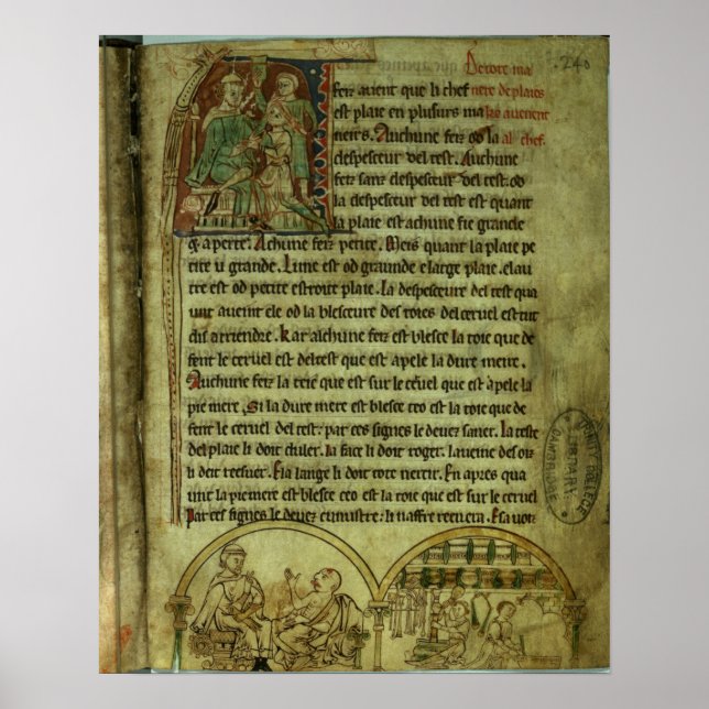 Jerome: Ein Arzt, der einen Patienten besucht Poster (Vorne)