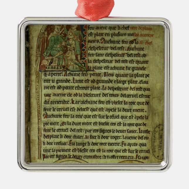 Jerome: Ein Doktor, der einen Patienten besucht Ornament Aus Metall (Vorne)