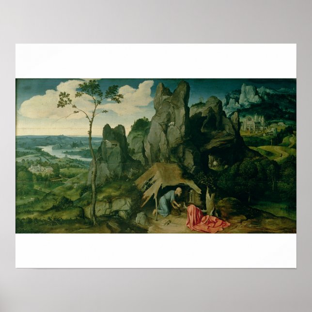 Jerome in der Wüste (Öl auf Tafel) (siehe auch Poster (Vorne)