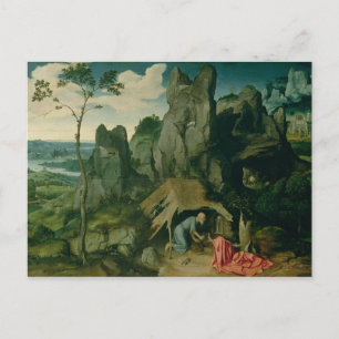 Jerome in der Wüste (Öl auf Tafel) (siehe auch Postkarte