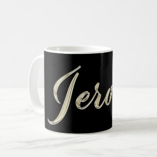 Jerome Name whitegold Tasse Teetasse Kaffeetasse