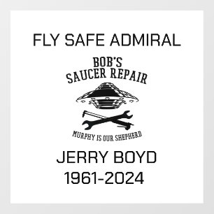 Jerry Boyd Window Cling Fensteraufkleber