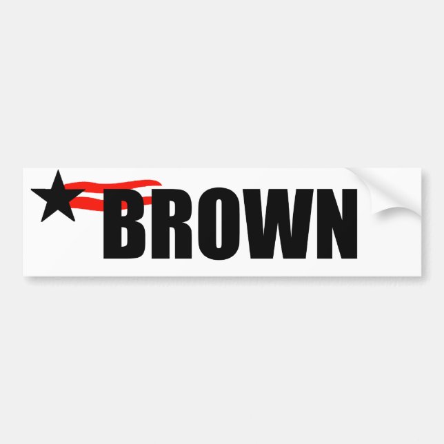 JERRY BROWN AUTOAUFKLEBER (Vorne)