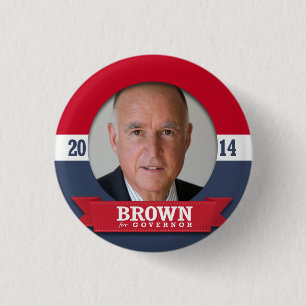 JERRY BROWN CAMPAIGN BUTTON