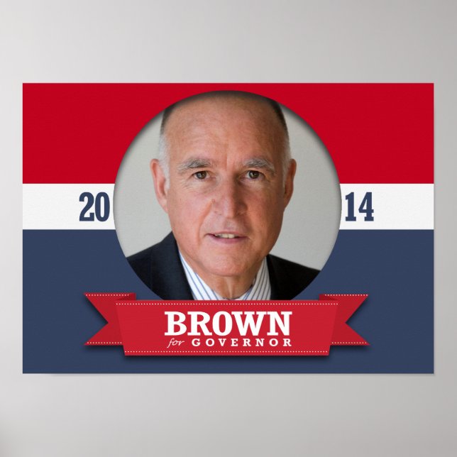 JERRY BROWN CAMPAIGN POSTER (Vorne)