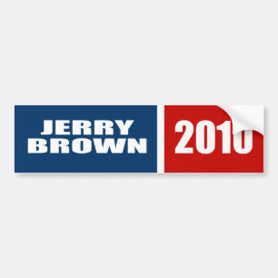 JERRY BROWN FÜR GOUVERNEUR AUTOAUFKLEBER