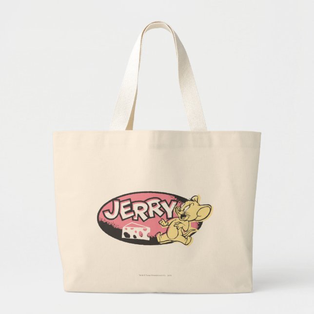 Jerry Cheese Logo Jumbo Stoffbeutel (Vorne)