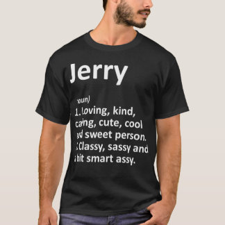 JERRY Definition Personalisiert Name Funny Gift T-Shirt