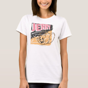 Jerry Face über Käse T-Shirt