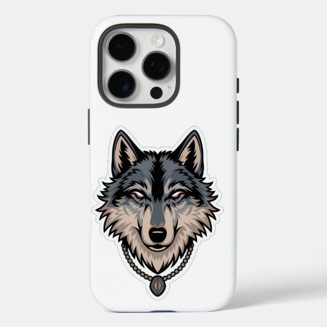 Jerry Garcia wolf Case-Mate iPhone Hülle (Rückseite)