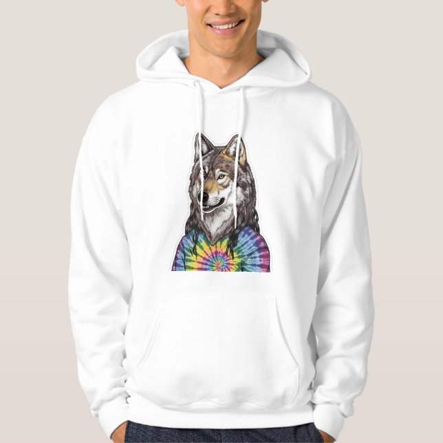 Jerry Garcia wolf Hoodie (Vorderseite)
