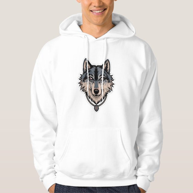Jerry Garcia wolf Hoodie (Vorderseite)