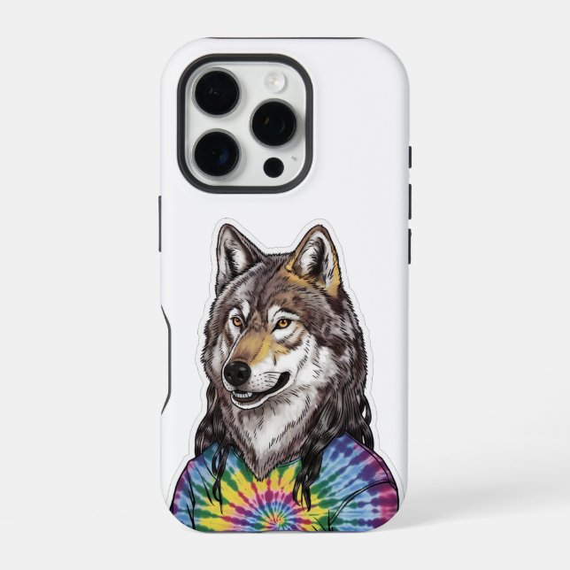 Jerry Garcia wolf iPhone Hülle (Rückseite)