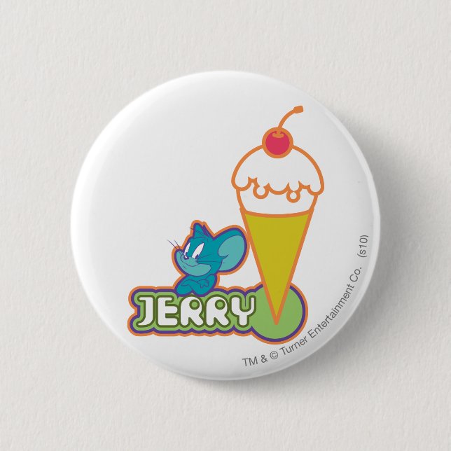 Jerry Ice Cream Button (Vorderseite)