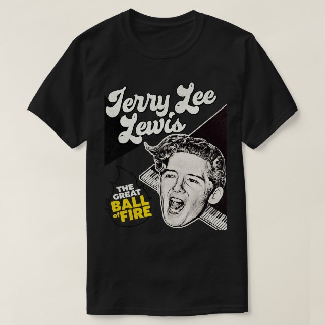 Jerry Lee Lewis Der große Ball des Feuers T-Shirt (Design vorne)