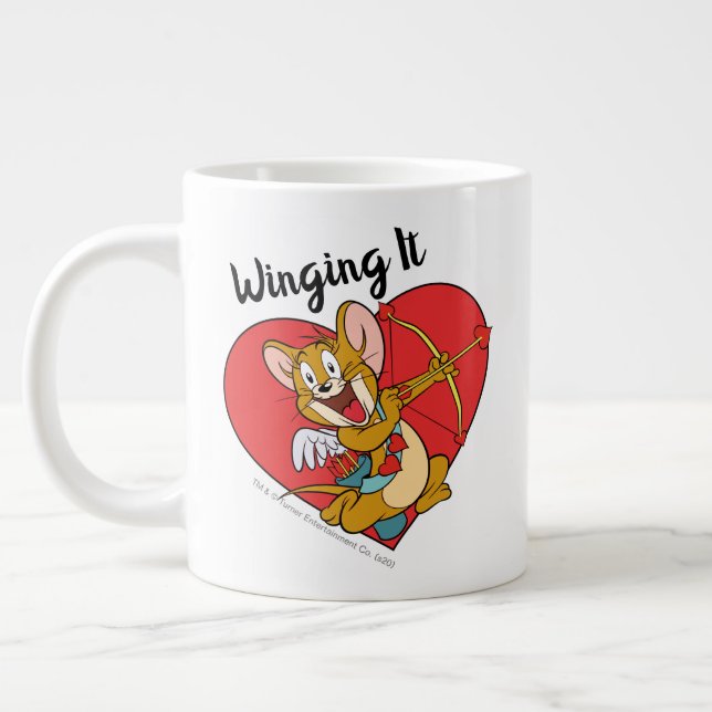 Jerry Mouse als Valentine Cupid Jumbo-Tasse (Links)