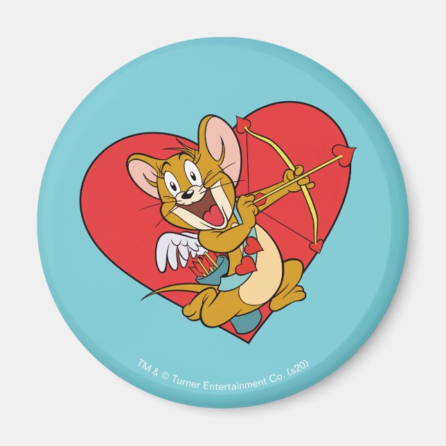 Jerry Mouse als Valentine Cupid Magnet (Vorne)