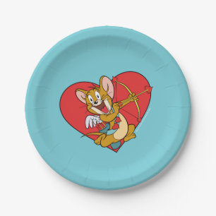 Jerry Mouse verkleidet als Valentine Cupid Pappteller