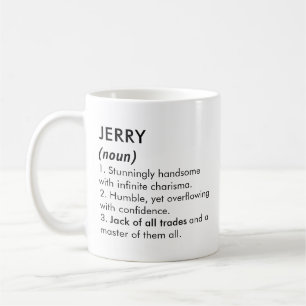 Jerry Name, Bearbeitbarer Name, Benutzerdefinierte Kaffeetasse