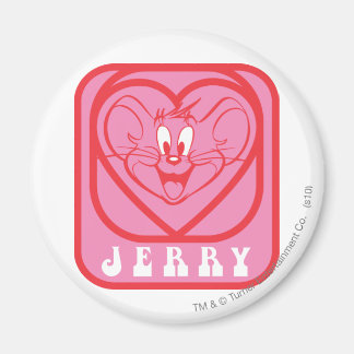 Jerry Pink Hearts Magnet