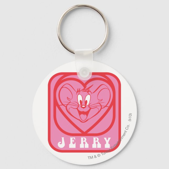 Jerry Pink Hearts Schlüsselanhänger (Vorderseite)