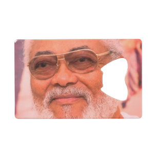 Jerry Rawlings, J.J. Rawlings, Präsident von Ghana Geldbeutel Flaschenöffner