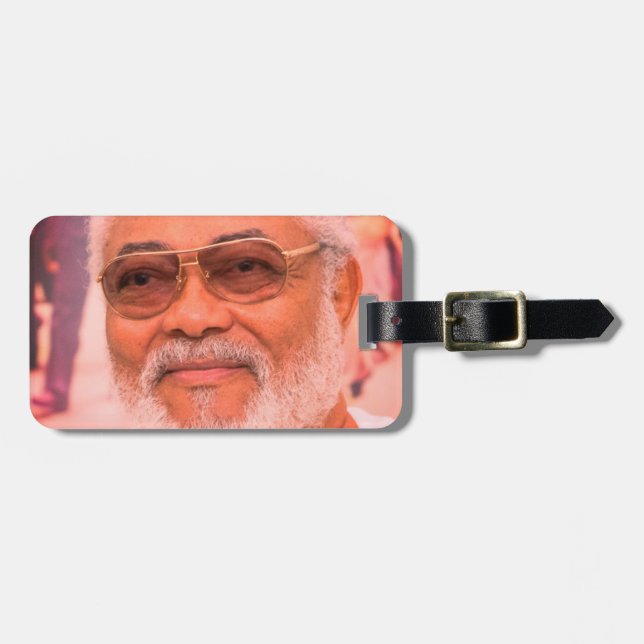 Jerry Rawlings, J.J. Rawlings, Präsident von Ghana Gepäckanhänger (Vorderseite horizontal)