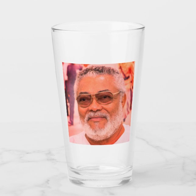 Jerry Rawlings, J.J. Rawlings, Präsident von Ghana Glas (Vorderseite)