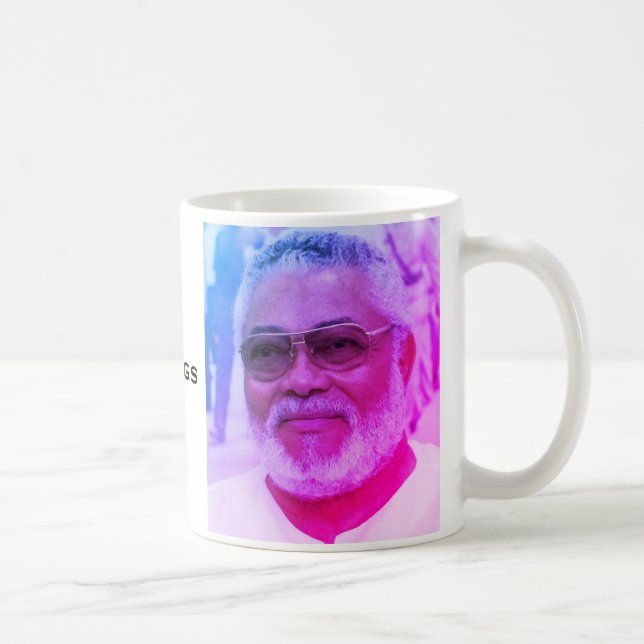 Jerry Rawlings, J.J. Rawlings, Präsident von Ghana Kaffeetasse (Rechts)