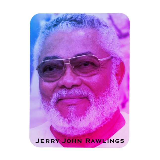 Jerry Rawlings, J.J. Rawlings, Präsident von Ghana Magnet (Vertikal)