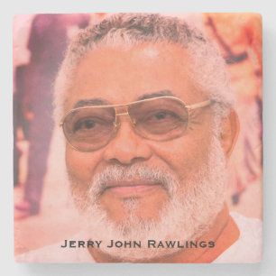 Jerry Rawlings, J.J. Rawlings, Präsident von Ghana Steinuntersetzer