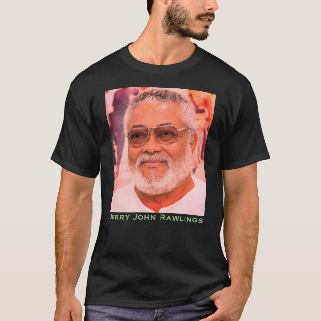 Jerry Rawlings, J.J. Rawlings, Präsident von Ghana T-Shirt (Vorderseite)