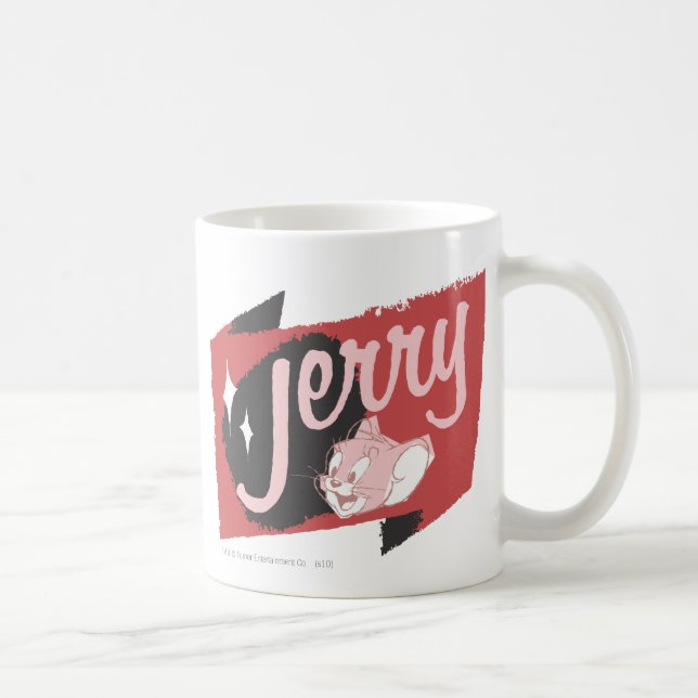 Jerry Red and Black Logo Kaffeetasse (Rechts)