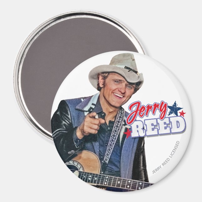 Jerry Reed Magnet (Vorderseite/Rückseite)