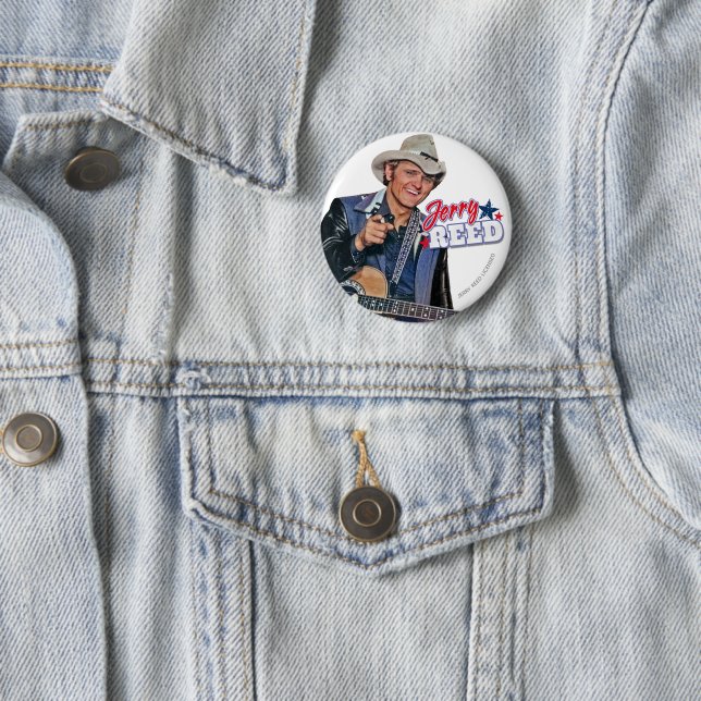 Jerry Reed Pin Button (Beispiel)