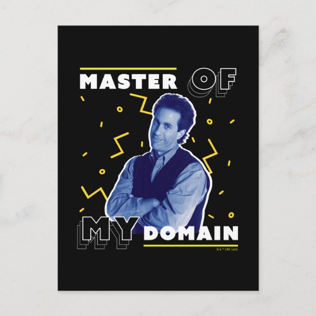 Jerry Seinfeld | Master of My Domain Postkarte (Vorderseite)