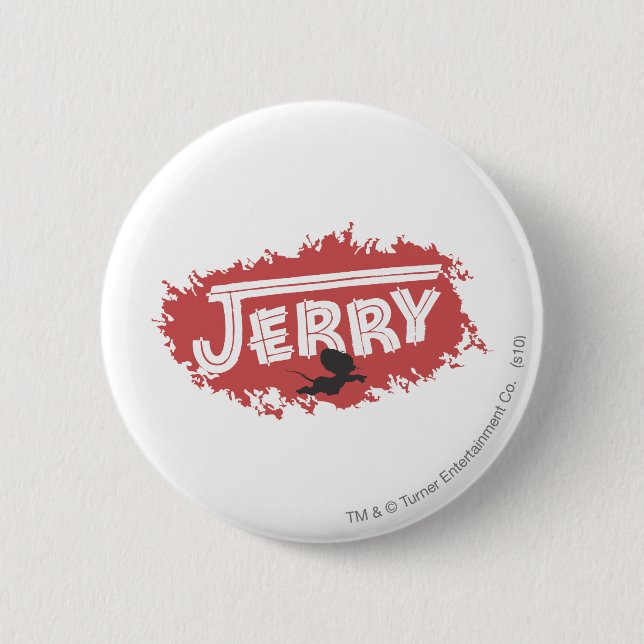 Jerry-Silhouette-Logo Button (Vorderseite)