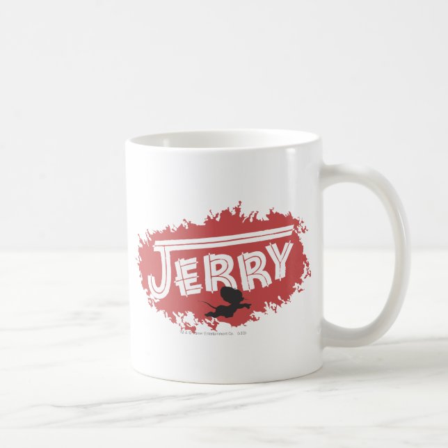Jerry-Silhouette-Logo Kaffeetasse (Rechts)