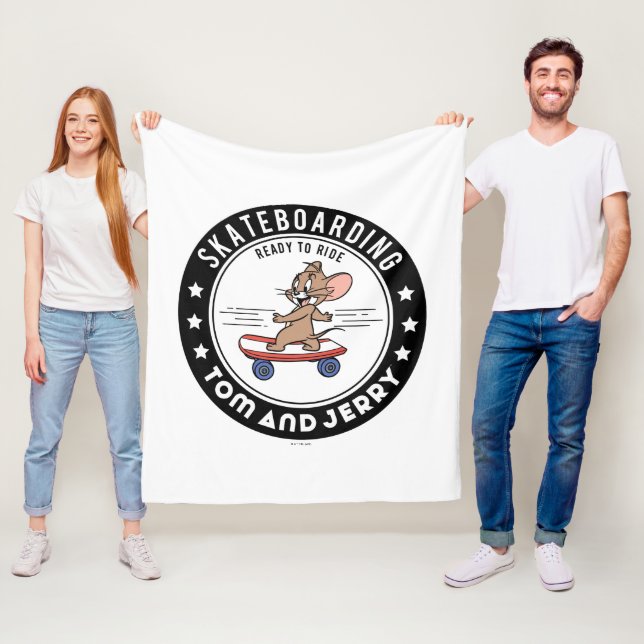 Jerry Skateboarding - Reitbereit Fleecedecke (Beispiel)