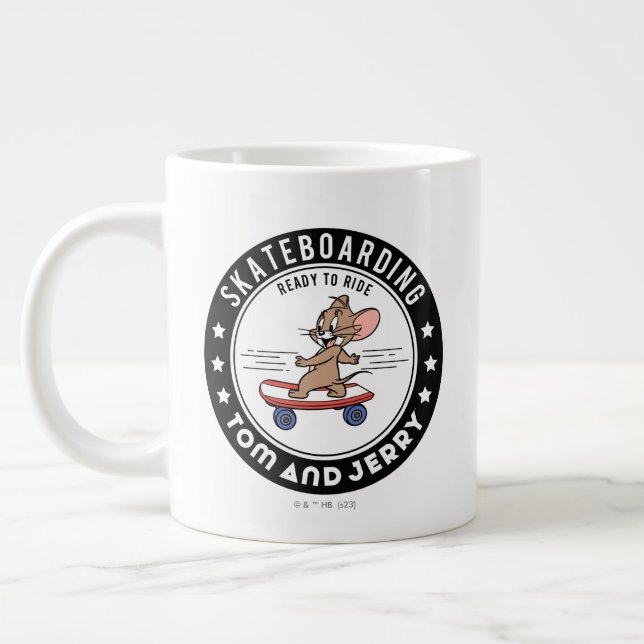 Jerry Skateboarding - Reitbereit Jumbo-Tasse (Links)